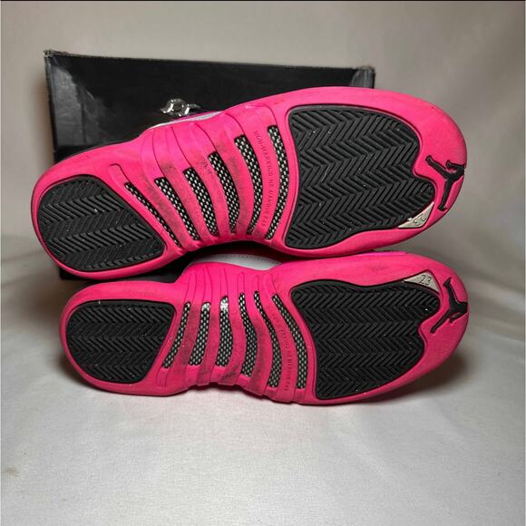 Size 5 - Air Jordan 12 Retro GS Deadly Pink Men's Shoes Ships Now - Picture 6 of 13
